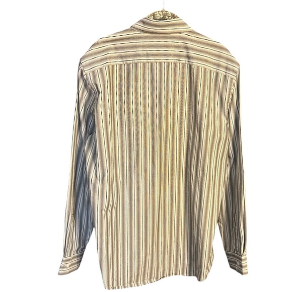 Michael Kors Men's Striped Button-Down Shirt - Picture 3 of 8
